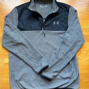 Under Armour Men's Black and Gray Lightweight quarter zip